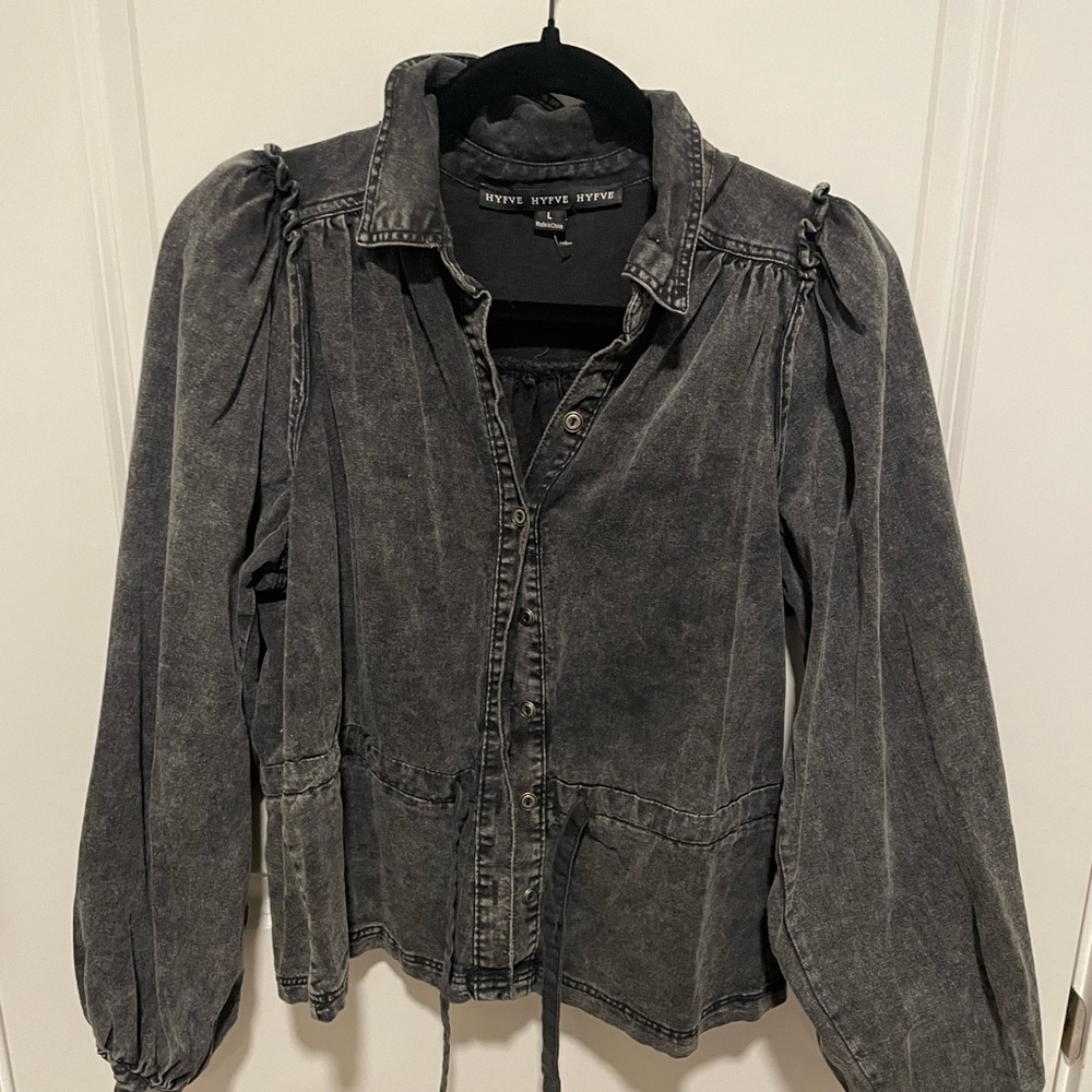 Cropped jean style top